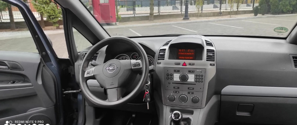 Opel Zafira cena 14999 przebieg: 167000, rok produkcji 2008 z Swarzędz małe 301